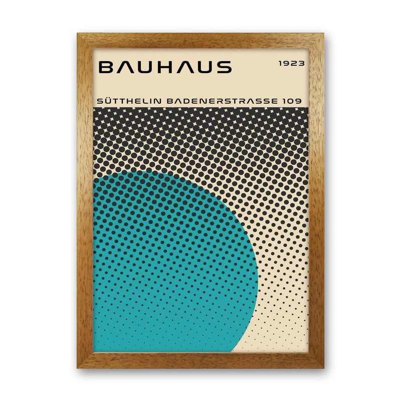 Bauhaus Geometric Teal Vibe II Art Print by Jason Stanley Oak Grain