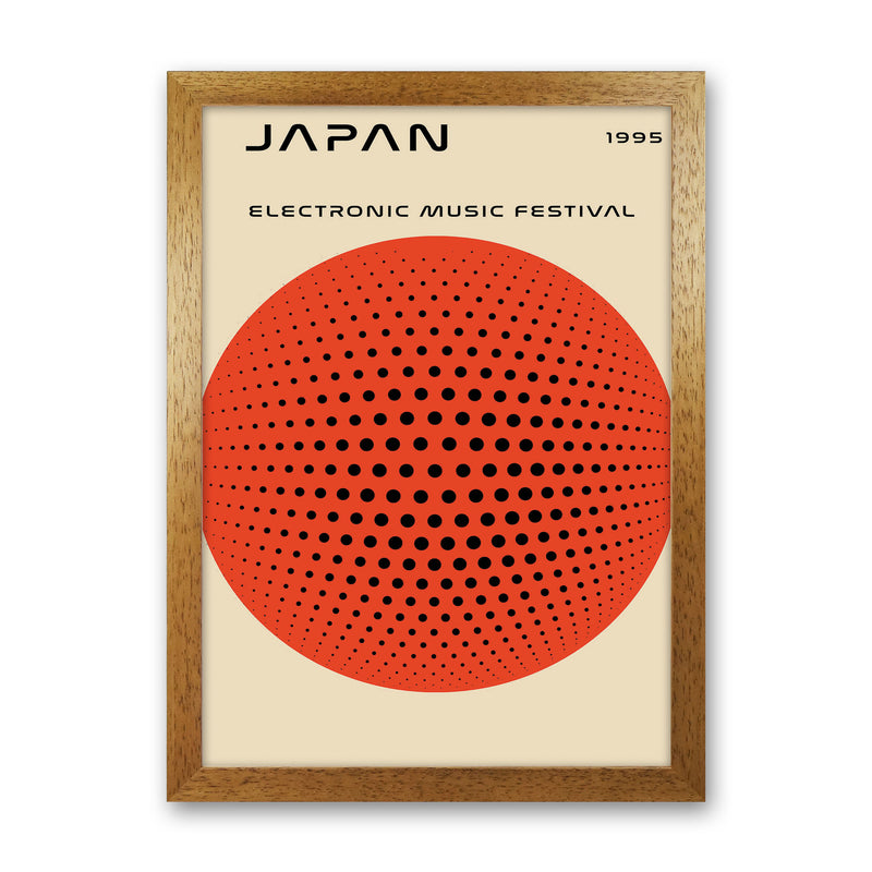 Japan Electronic Music Festival Art Print by Jason Stanley Oak Grain