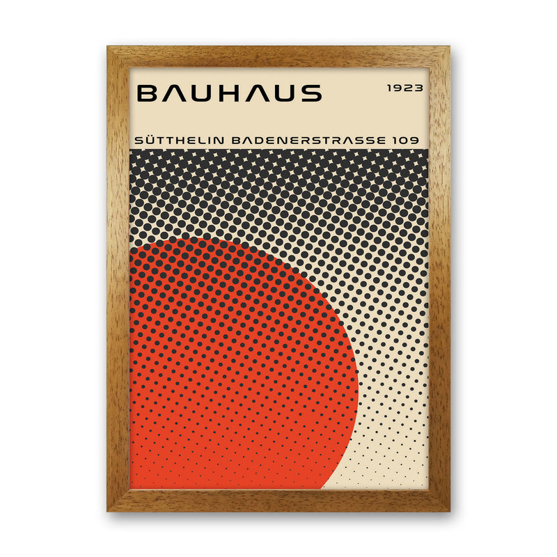 Bauhaus Geometric Red Vibe II Art Print by Jason Stanley Oak Grain