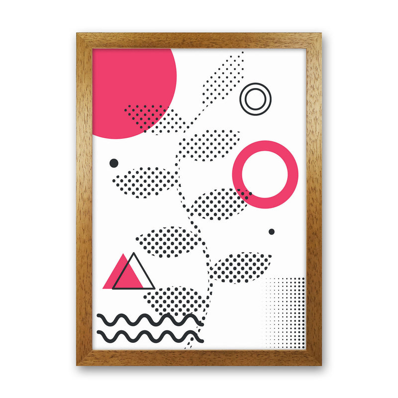 Abstract Halftone Shapes 1 Art Print by Jason Stanley Oak Grain