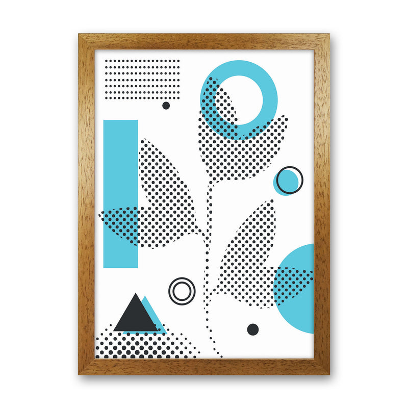 Abstract Halftone Shapes 3 Art Print by Jason Stanley Oak Grain