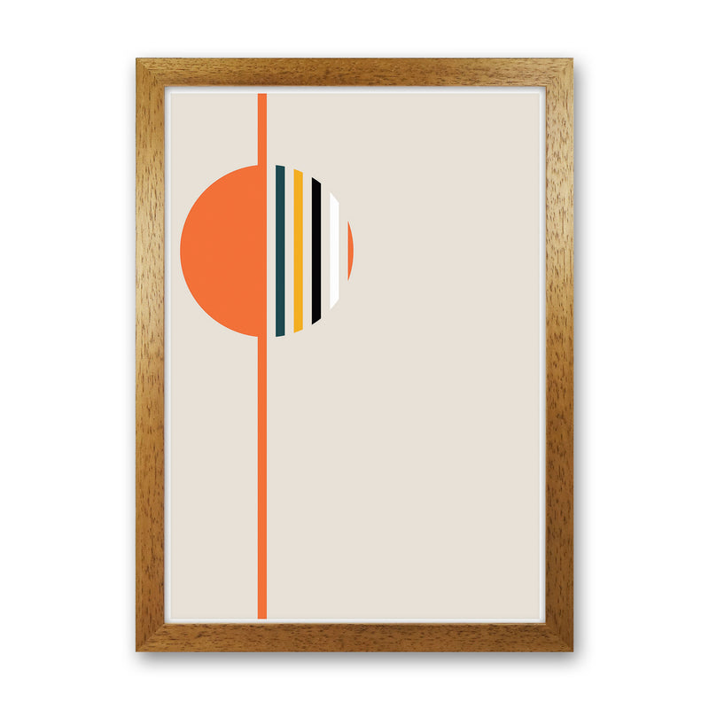 Retro Geometric Circle 4 Art Print by Jason Stanley Oak Grain