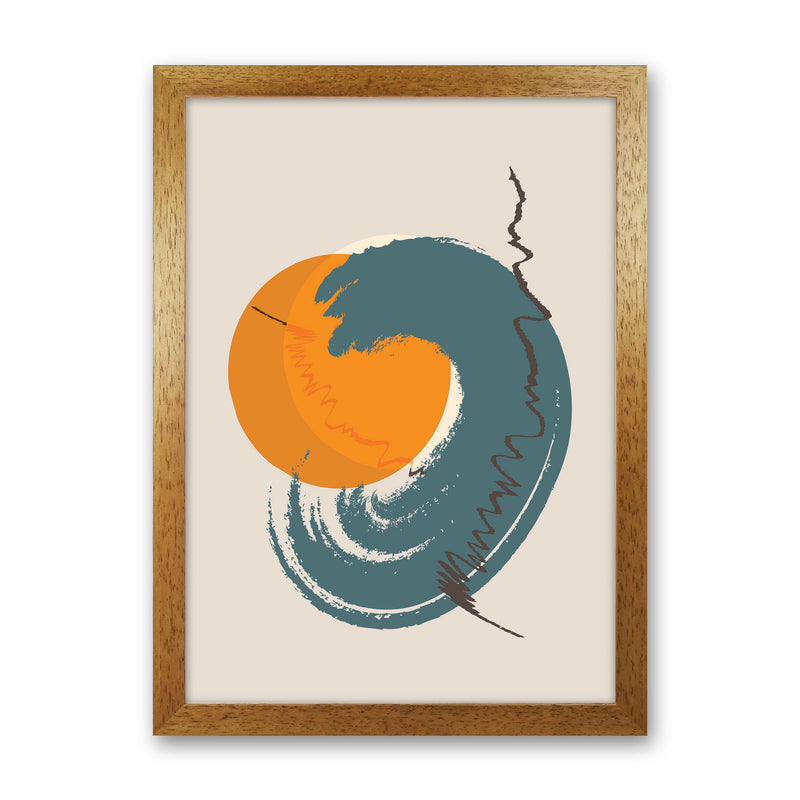 Sunshine Abstract Swirl Art Print by Jason Stanley Oak Grain