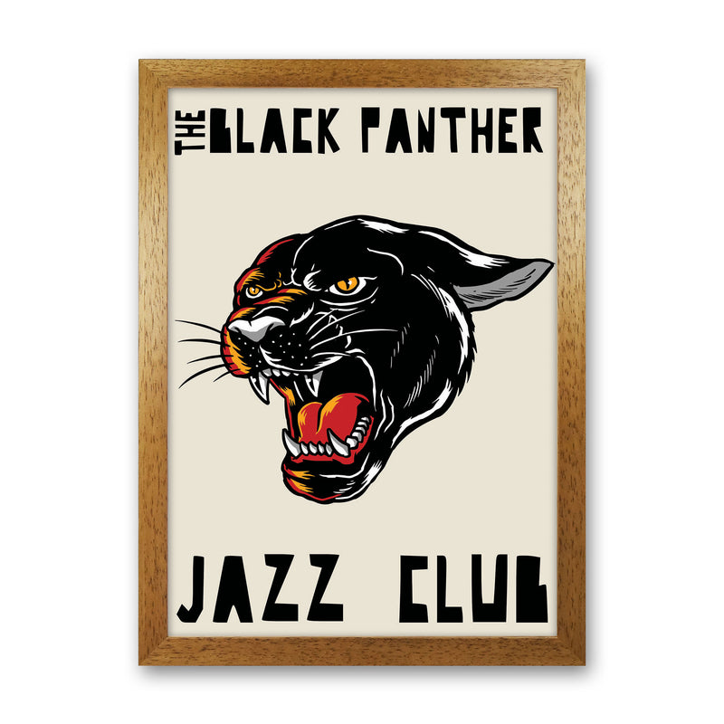 Black Panther Jazz Club Art Print by Jason Stanley Oak Grain