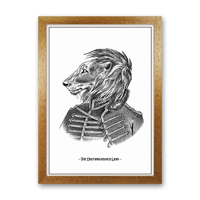 The Distinguished Lion Art Print by Jason Stanley Oak Grain