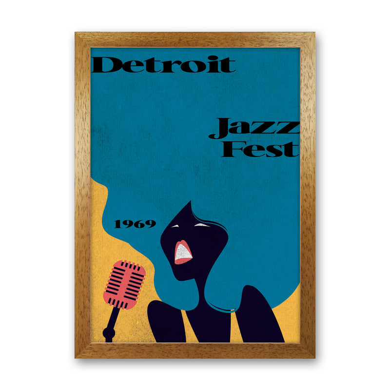 Detroit Jazz Fest 1969 Art Print by Jason Stanley Oak Grain