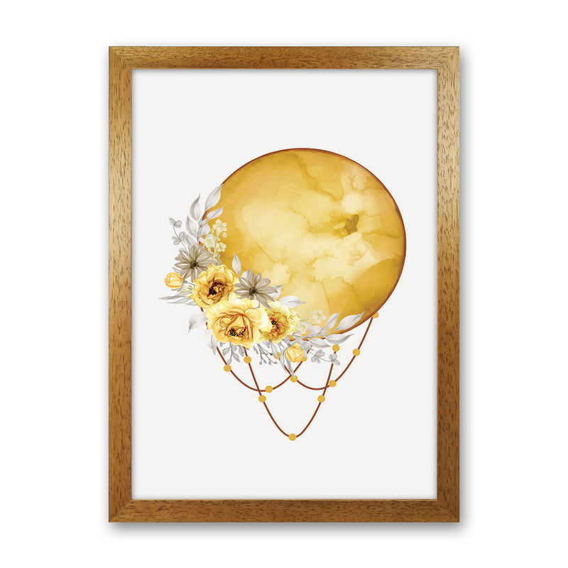 Watercolor Full Moon Art Print by Jason Stanley Oak Grain