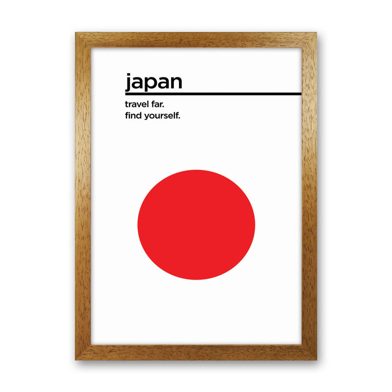 Japan Travel Poster Art Print by Jason Stanley Oak Grain