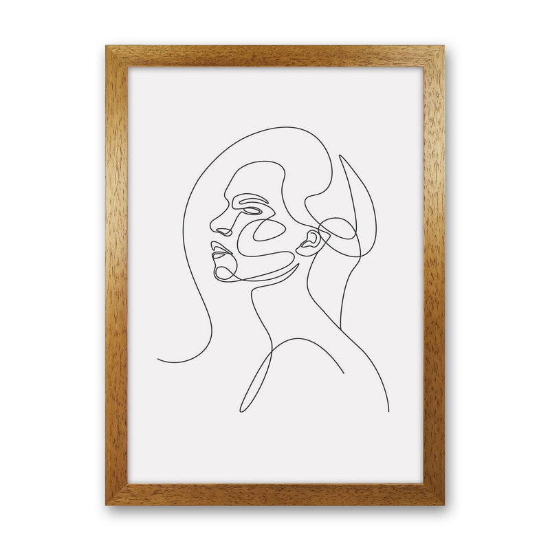 Woman Line Drawing Art Print by Jason Stanley Oak Grain