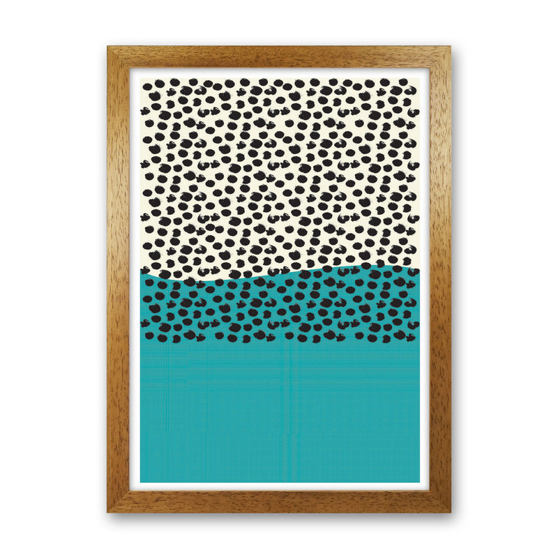 Blue Vibe Halftone Art Print by Jason Stanley Oak Grain