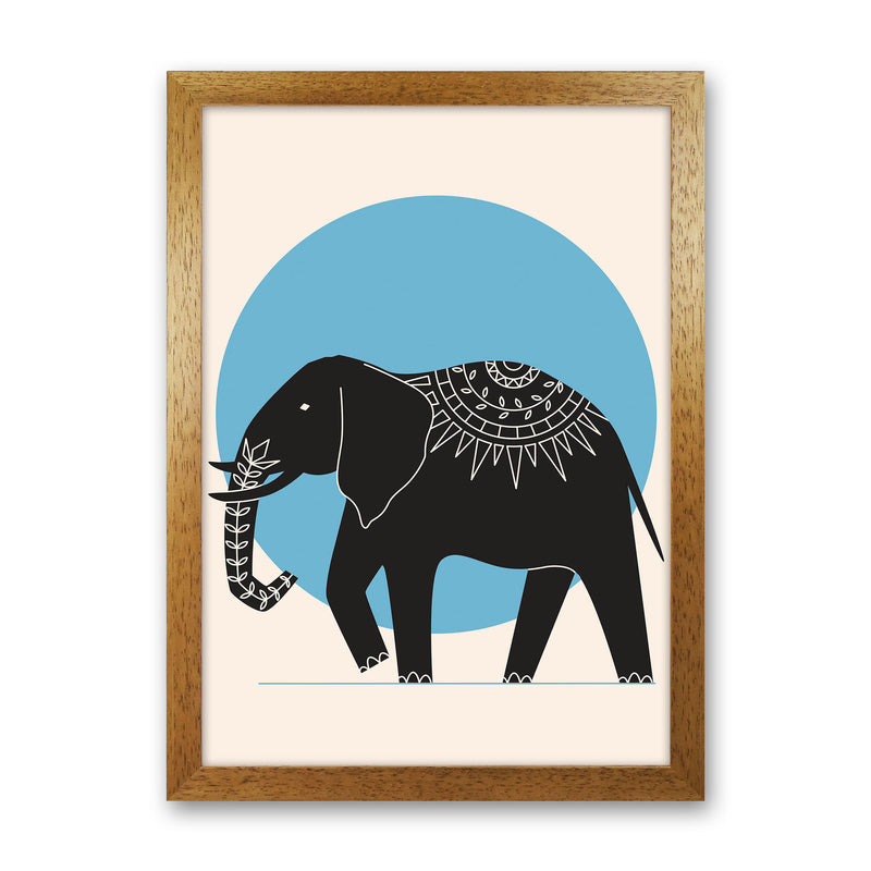 Elephant Moonlight Art Print by Jason Stanley Oak Grain