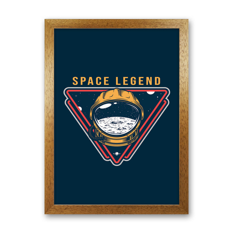 Space Legend Blue Art Print by Jason Stanley Oak Grain