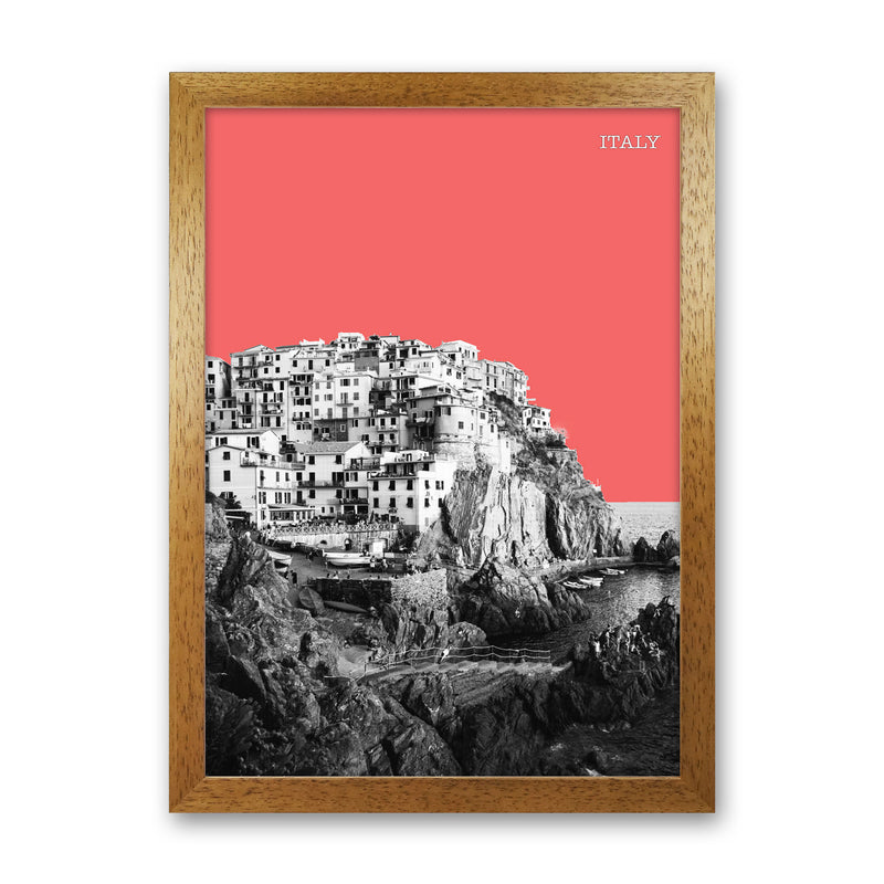 Halftone Italy Red Art Print by Jason Stanley Oak Grain