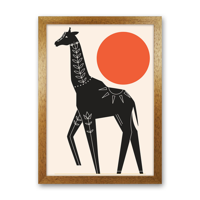 Giraffe In The Sun Art Print by Jason Stanley Oak Grain
