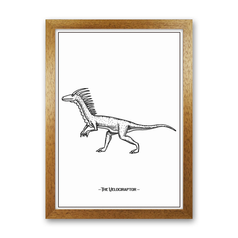 The Velociraptor Art Print by Jason Stanley Oak Grain