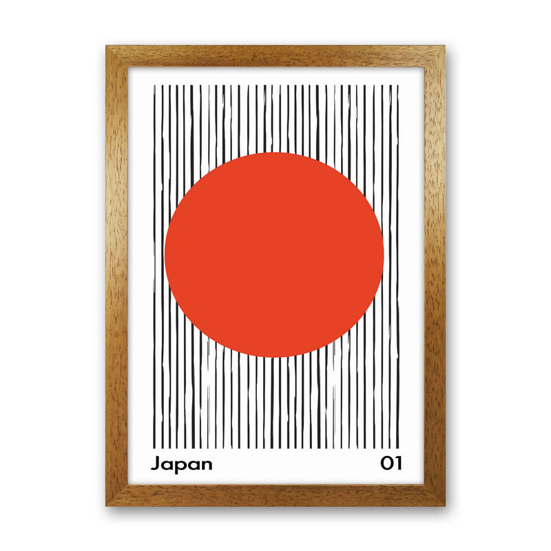 Japan Midcentury Art Print by Jason Stanley Oak Grain