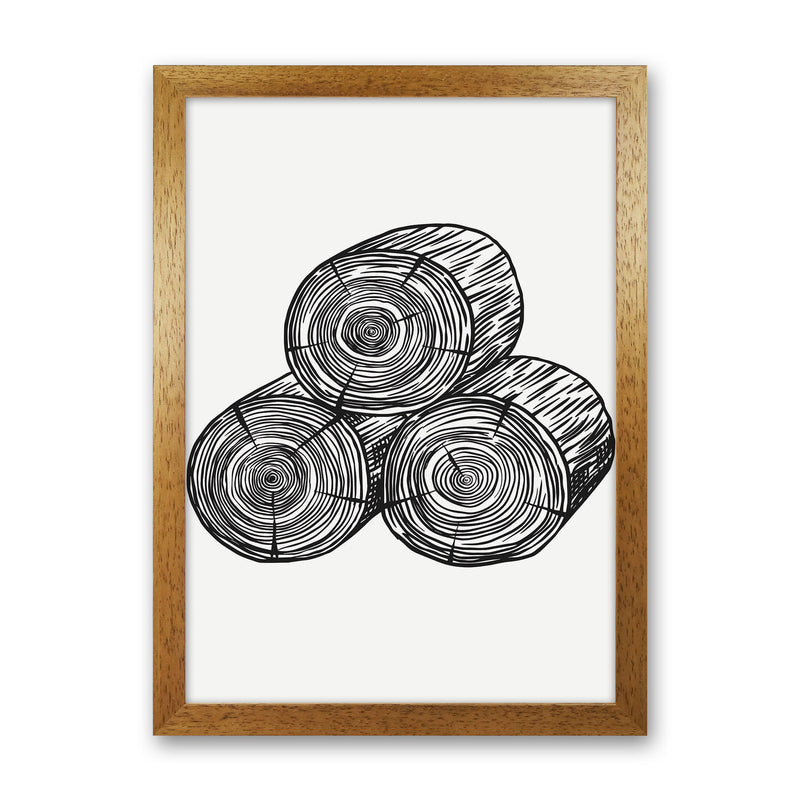 Stack O' Firewood Art Print by Jason Stanley Oak Grain