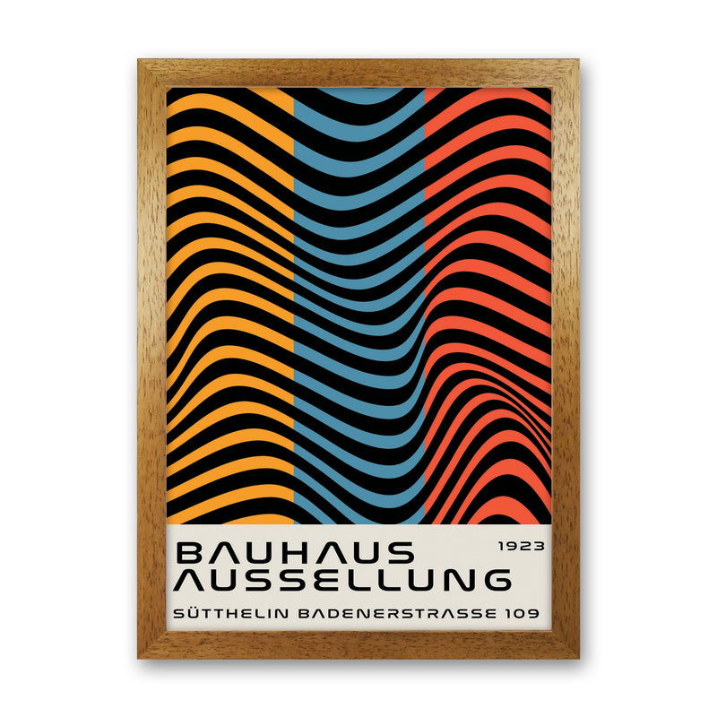 Bauhaus Tri-Color Art Print by Jason Stanley Oak Grain