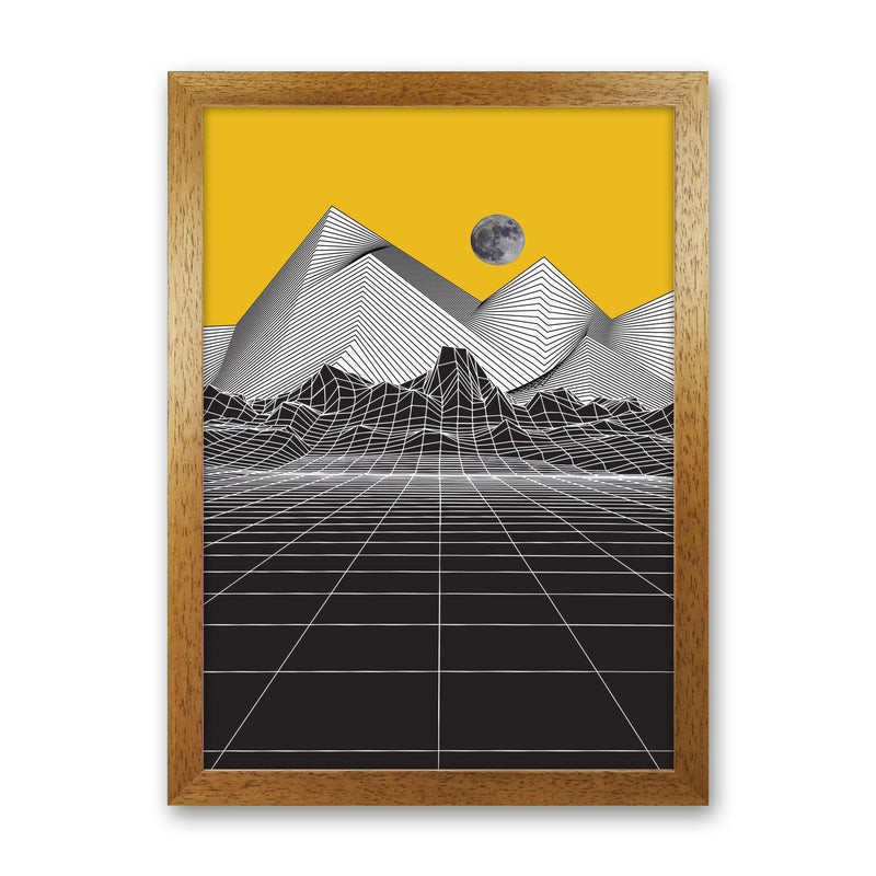 Moon Rise Yellow Art Print by Jason Stanley Oak Grain