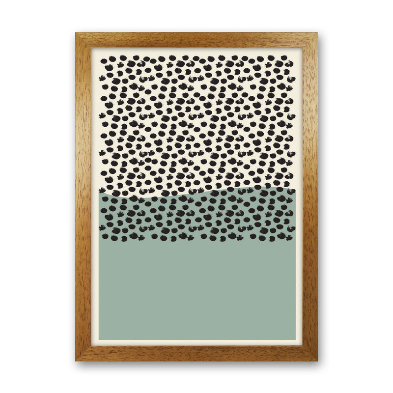 Green Midcentury Art Print by Jason Stanley Oak Grain