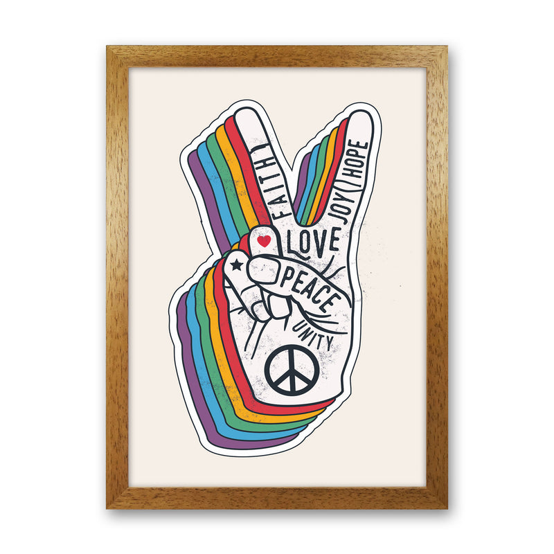 Peace And Love!! Art Print by Jason Stanley Oak Grain