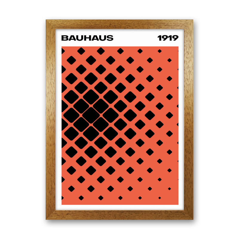 Bauhaus 1919 Red Art Print by Jason Stanley Oak Grain