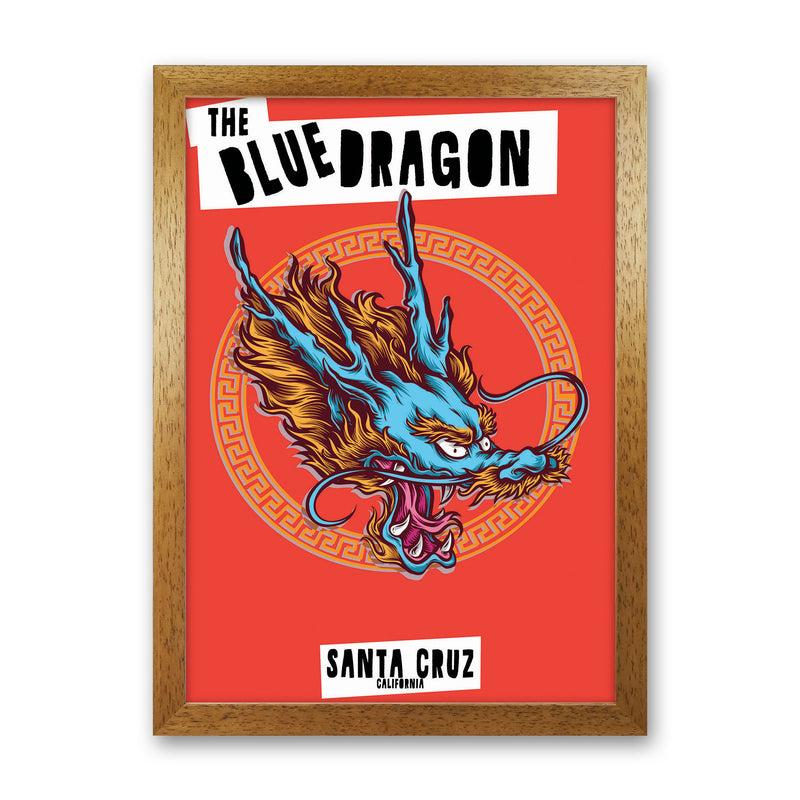 The Blue Dragon Art Print by Jason Stanley Oak Grain