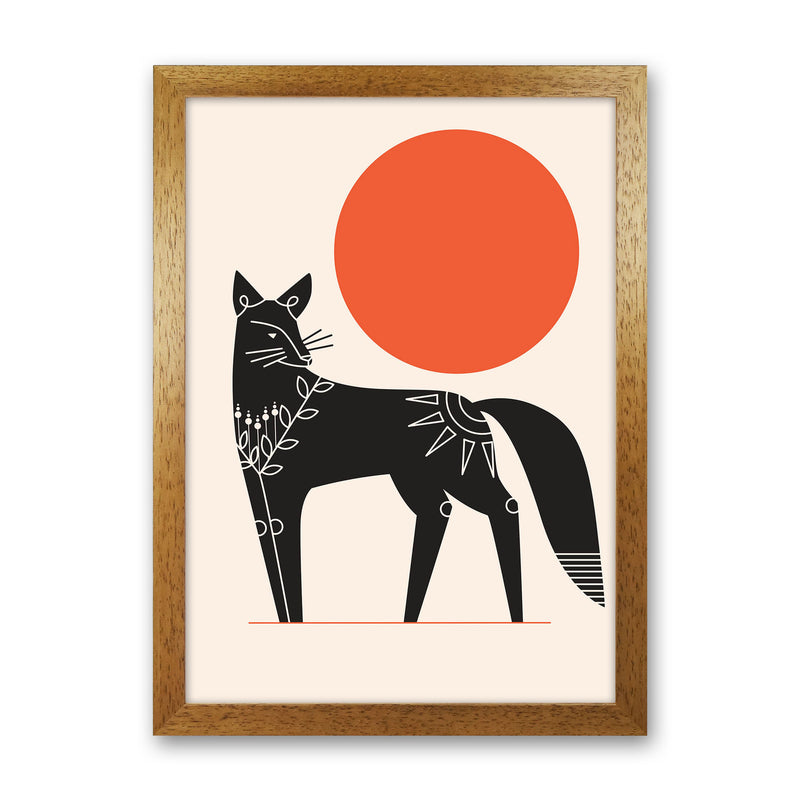 Fox And The Sun Art Print by Jason Stanley Oak Grain