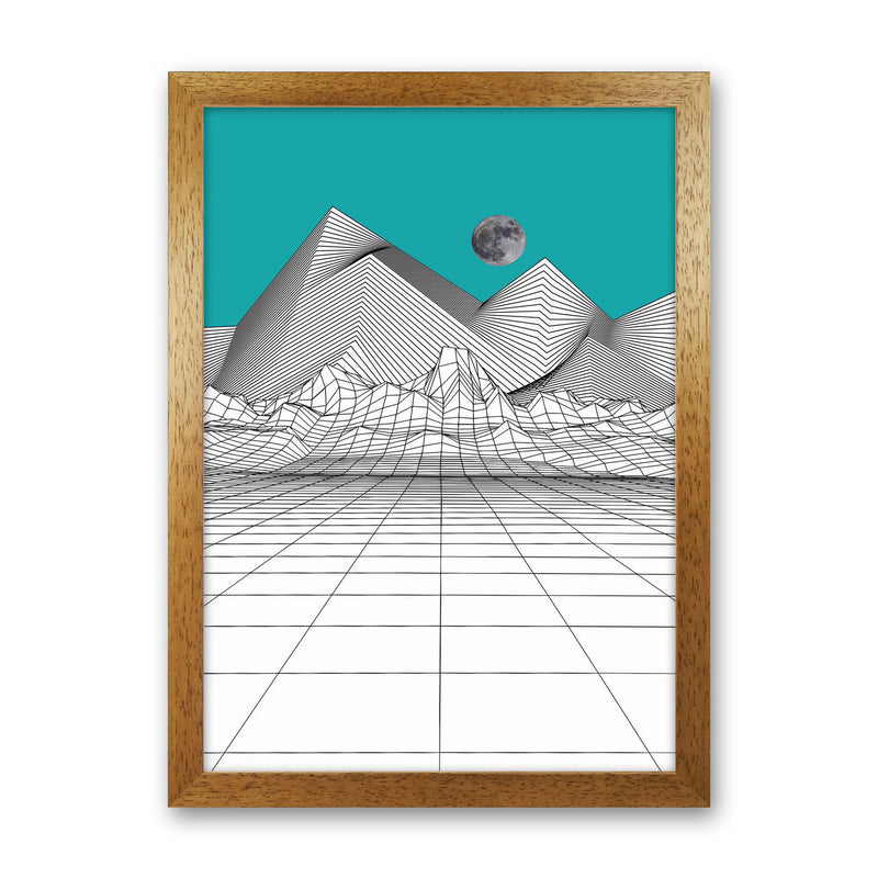 White Moon Rise Art Print by Jason Stanley Oak Grain