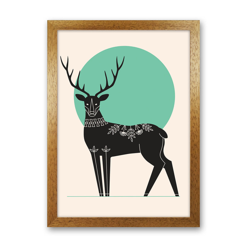 Moonlight Deer Art Print by Jason Stanley Oak Grain