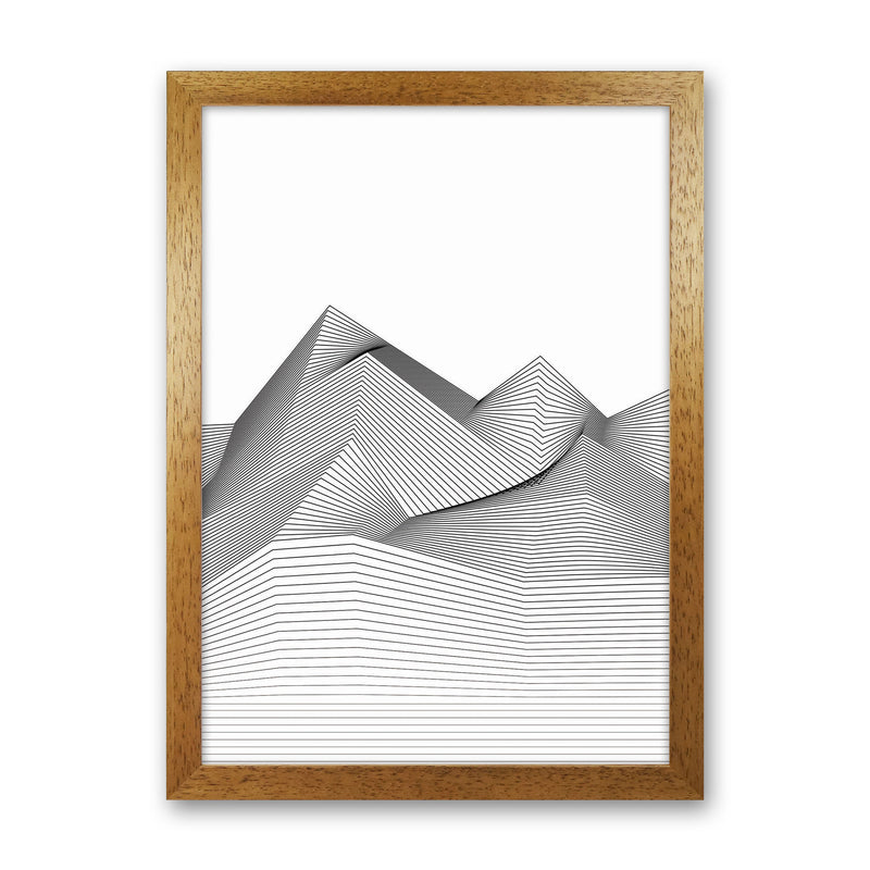 Line Mountains Art Print by Jason Stanley Oak Grain