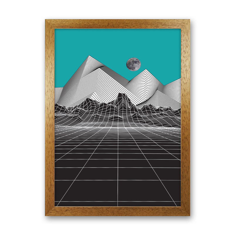 Moon Rise Blue Art Print by Jason Stanley Oak Grain