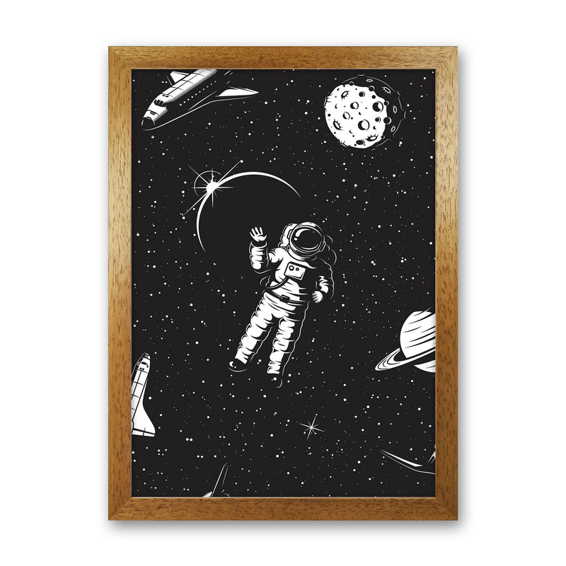 Hello Spaceman Art Print by Jason Stanley Oak Grain