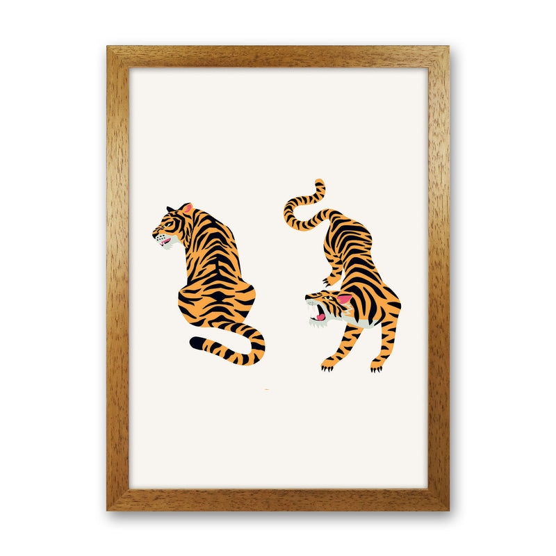 The Two Tigers Art Print by Jason Stanley Oak Grain