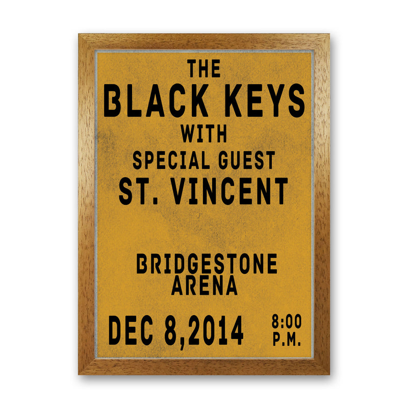 The Black Keys Art Print by Jason Stanley Oak Grain