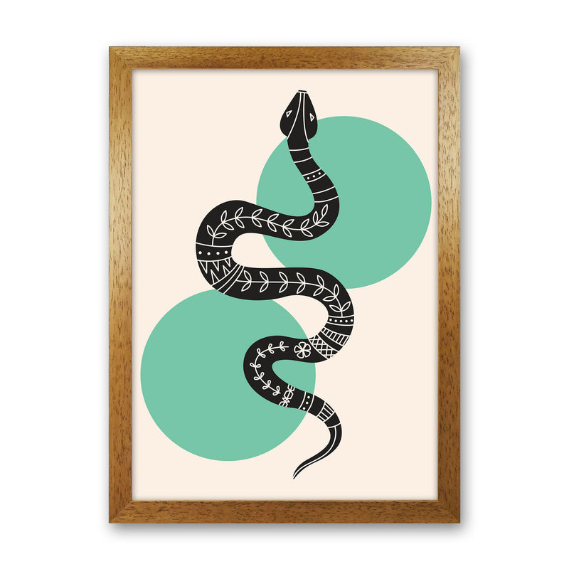 Abstract Snake Art Print by Jason Stanley Oak Grain