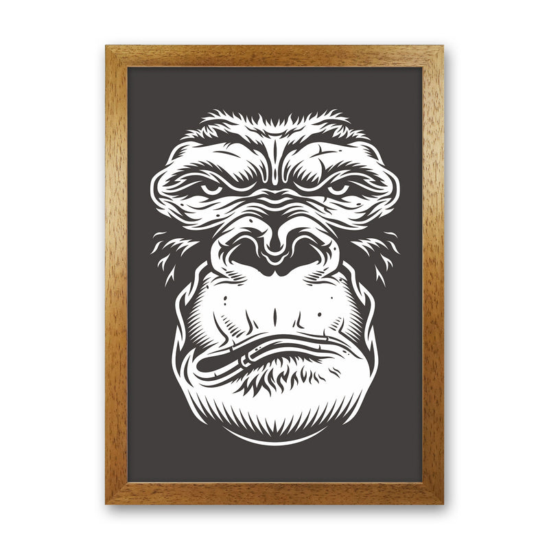 Close Up Ape Art Print by Jason Stanley Oak Grain