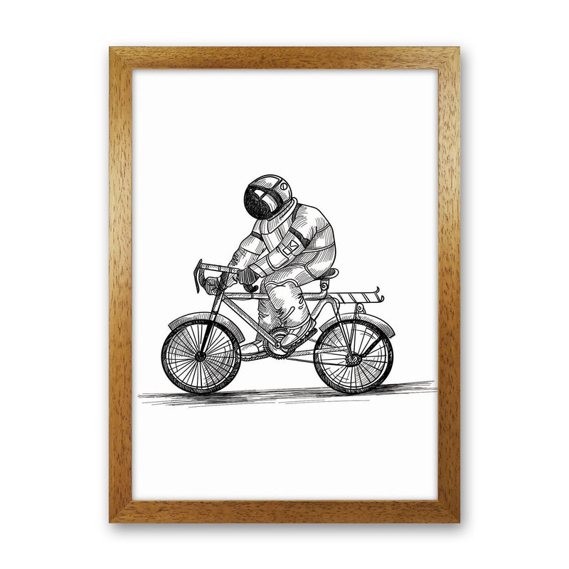 Astrobiker Art Print by Jason Stanley Oak Grain