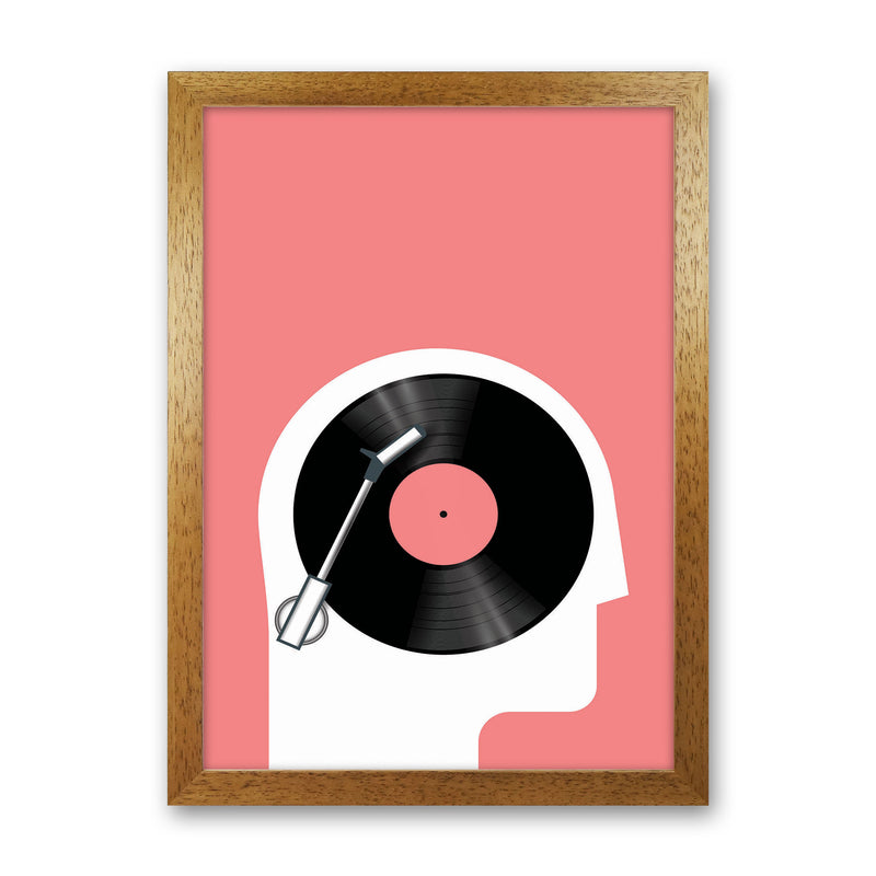 Listen To Records Art Print by Jason Stanley Oak Grain