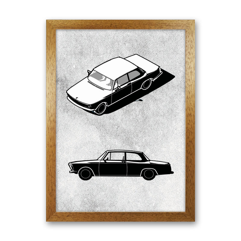 Minimal Car Series II Art Print by Jason Stanley Oak Grain