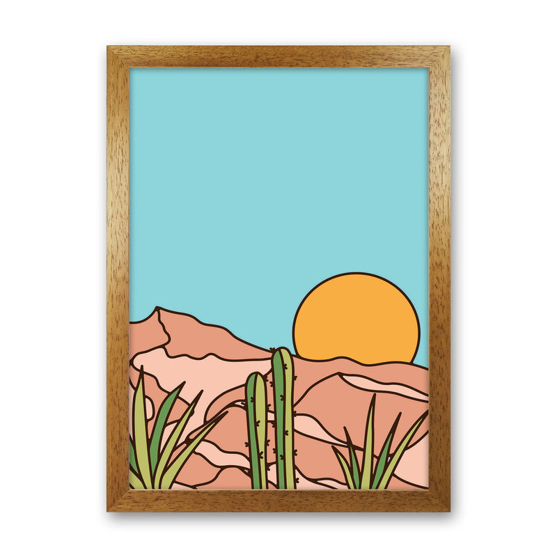 Minimal Desert Sunset Art Print by Jason Stanley Oak Grain