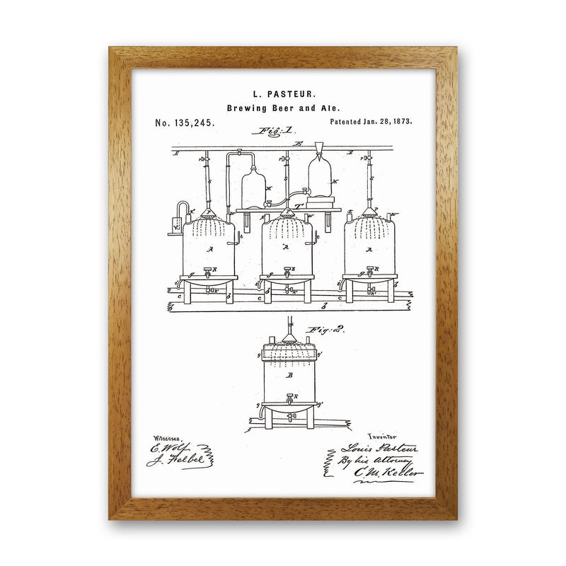Brewing Beer Apparatus Patent Art Print by Jason Stanley Oak Grain