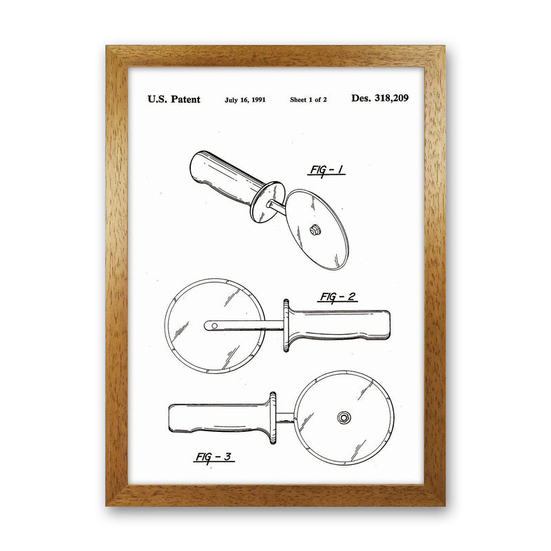 Pizza Cutter Patent Art Print by Jason Stanley Oak Grain