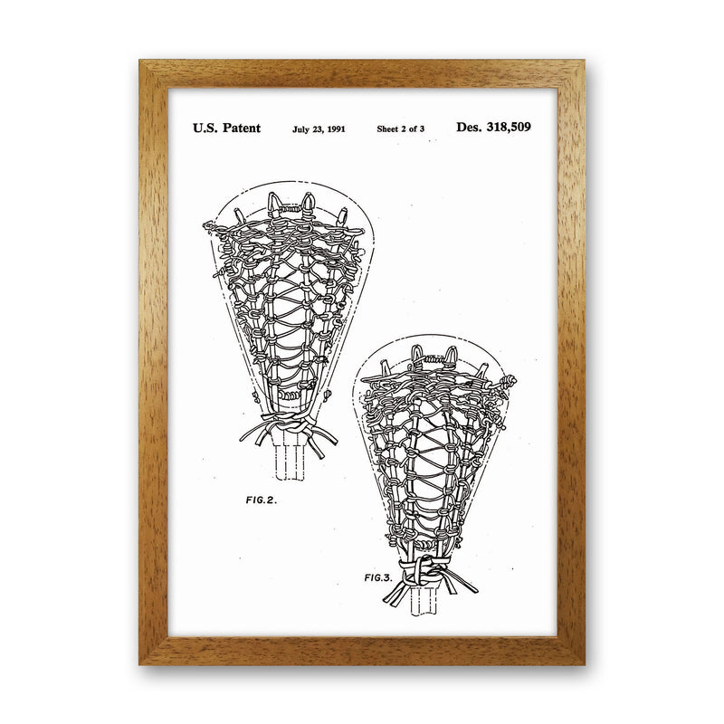 Lacross Stick Patent Art Print by Jason Stanley Oak Grain