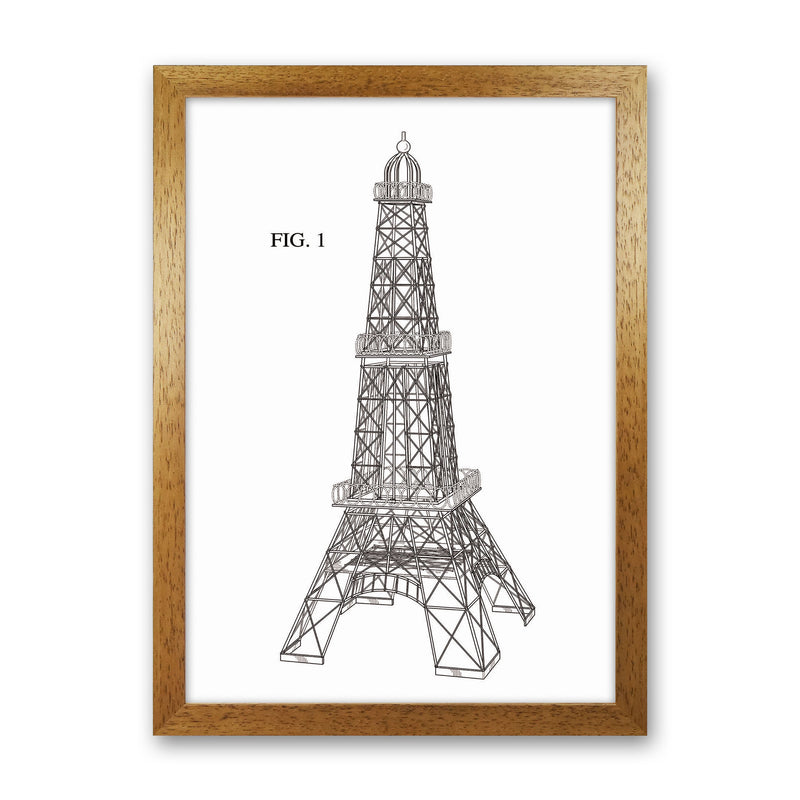 Eiffel Tower Patent Art Print by Jason Stanley Oak Grain