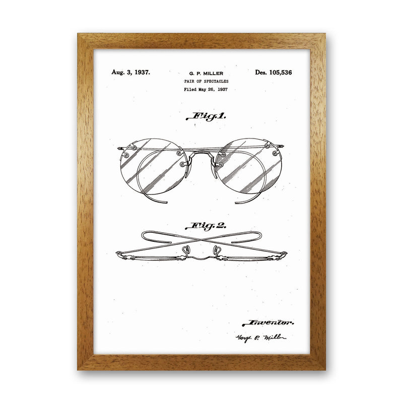 Spectacles Patent Art Print by Jason Stanley Oak Grain