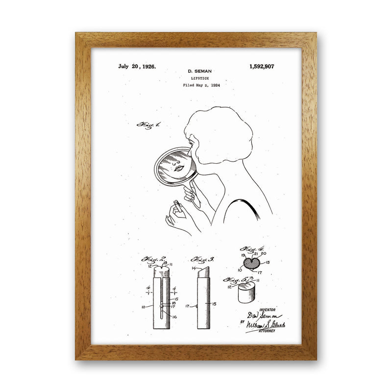 Lipstick Patent Art Print by Jason Stanley Oak Grain