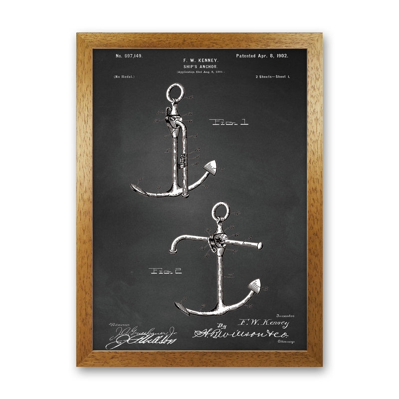 Anchor Patent 1 Art Print by Jason Stanley Oak Grain