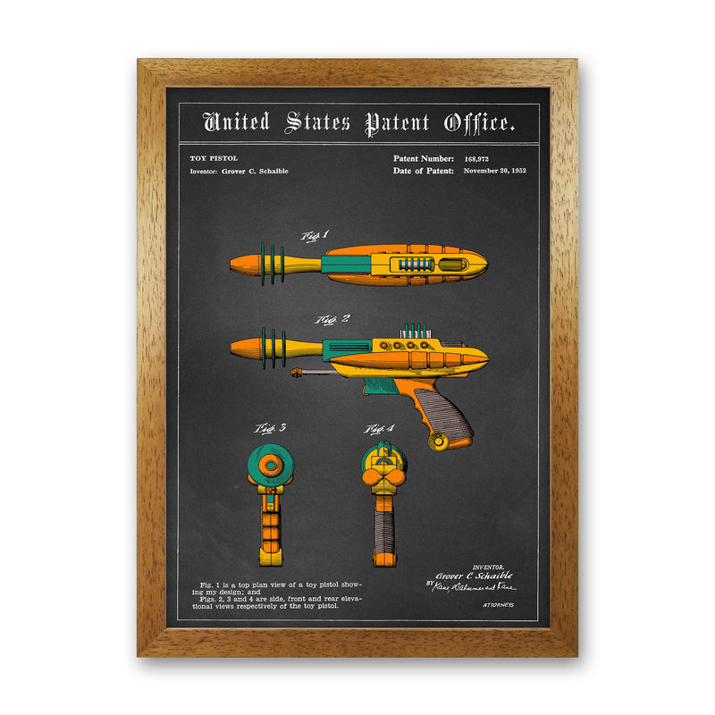 Raygun Art Print by Jason Stanley Oak Grain