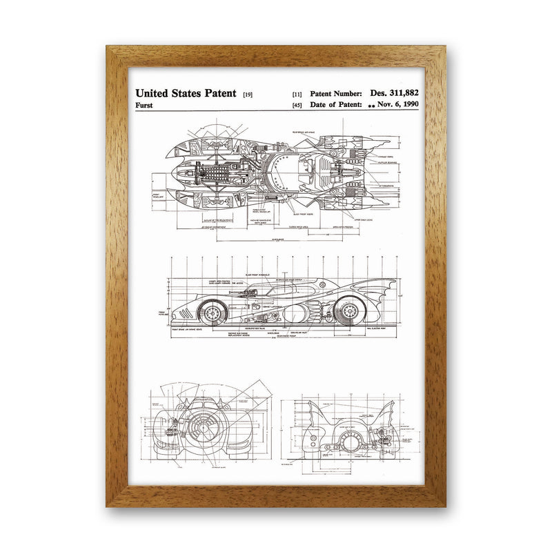 Patents Art Print by Jason Stanley Oak Grain